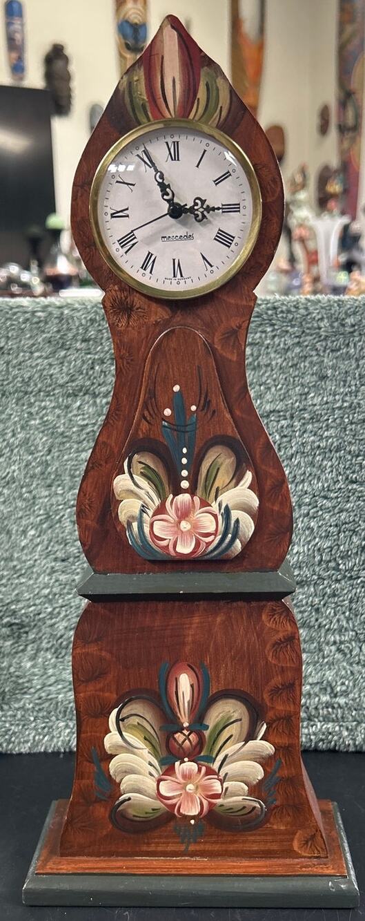Swedish Mora Table Clock c1970’s Nils Olson with German Mercedes Movement